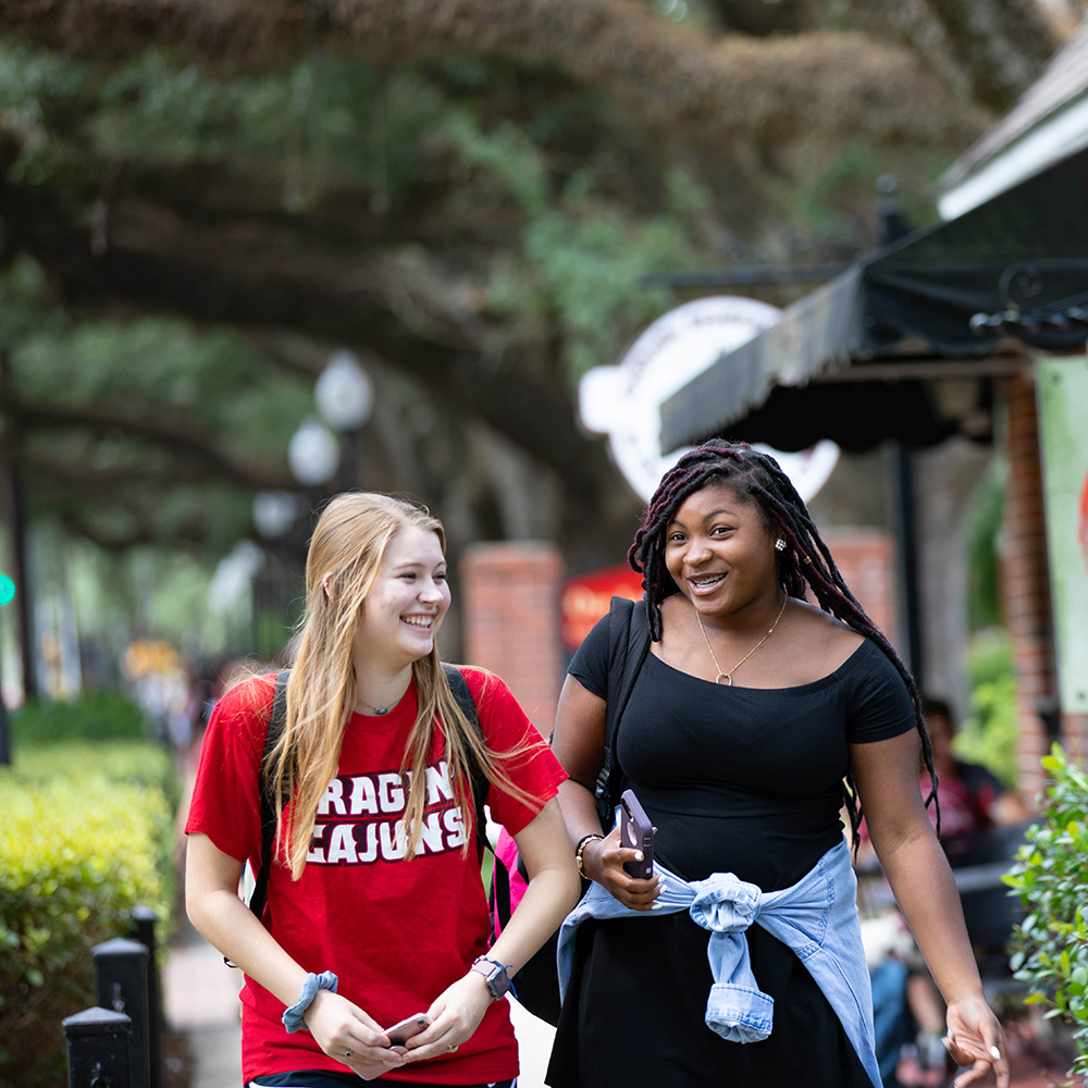 Students walking together